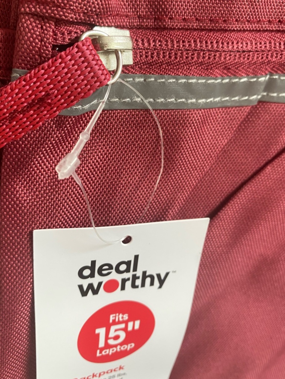 Dealworthy Target Burgundy/Red Backpack Holds up to 15” Laptop NWT - Picture 5 of 5